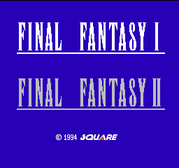 ファイナルファンタジーI・II ファイナルファンタジーI・II